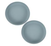 Beavorty 2pcs Adaptive Silicone Suction Plates Spill Dinnerware for Elderly and Disabled Nonslip Suction Cup Food Trays Spillproof and Easy Clean Disability Aids Kitchen Accessory
