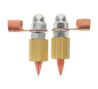 Beavorty 2pcs Auto Body Dent Puller Clamp with Copper Alloy Collet Chuck, Stable Current Flow and Compact Flexible Design for Vehicle Panel Beating and Sheet Metal Repair Tasks