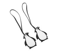 Beavorty 2pcs Bag Charms: Purse Charms - Pu Penguin With Crown Keychain - Cute Cartoon Bag Pendant For Tote - For Women And Girls