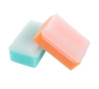 Beavorty 2pcs Bath Sponge and Shampoo Brush for Newborns Soft Durable Material with Gentle Scalp Massage and Sensory Training Multi Functional Hair Wash Brush for Boy Girl Green and Orange