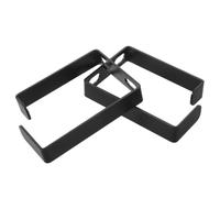 Beavorty 2pcs Black Metal Vertical Cable Management Hook with Arc-shaped Channels and Secure Snaps for Network Rack Cable Routing and Interface Boxes and Damage in Server Cabinet Organizers