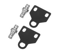 Beavorty 2pcs Bnc Female Panel Mount Bracket Wireless Mic Antenna Extension Plate with Right Angle Solder Connector for Audio Receiver Compatible with Stage Performance