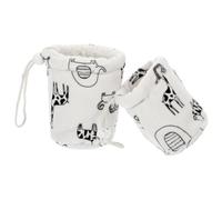Beavorty 2pcs Bottle Sleeve Covers with Lamb Cashmere and Cotton Material Reusable Portable Bottle Protector Designed for Daily Life to Protect from Breakage