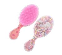 Beavorty 2pcs Boy Girl Hair Brush Unicorn Flamingo Designs Gentle Detangling Comb for Boys and Girls Soft Massage Cushion for Easy Brushing for and