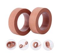 Beavorty 2Pcs Brown Fiber Eyelash Grafting Tape Roll Medical Beauty Salon Adhesive Strip for Eyelash Extension Application and Lower Lash Isolation