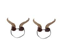 Beavorty 2pcs Bull Horns Headband for Halloween Cosplay Unique Party Accessory for Festivals Comfortable and Creative Design for Spooky Costumes for Masquerades and Celebrations