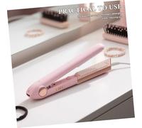 Beavorty 2pcs Carbon Fiber Clip Hair Straightening Comb Attachment Heat Resistant Styling Tool for Home and Salon Detachable Hot Comb Accessory for Smooth Knot Hair Management