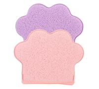 Beavorty 2Pcs Cat Paw Design Face Sponges Gentle Exfoliating Cleansing Gloves for Face Body Soft High Density Material for Daily Skincare and Shower Use Multi Purpose Bathroom
