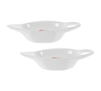 Beavorty 2pcs Ceramic Teapot-shaped Tea Bag Coasters Set Decorative Tea Bag Holders and Sauce Dishes for Afternoon Porcelain Snack Plates for Room Accessories