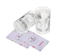 Beavorty 2pcs Clear Silicone Nail Stamper Jelly for Precise DIY Nail Art Transparent French Tip Manicure Tool with Soft Flexible Printing Stampers Easy Alignment for Professional Designs