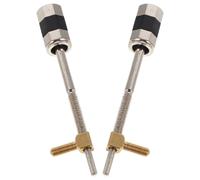 Beavorty 2pcs Copper Metal Violin Bow Frog Screws for 4/4 and 3/4 String Instrument Bow Frog, Precise Compatibility and Easy Installation, for Instrument Repair and Musical Practice