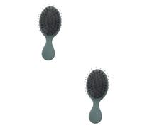 Beavorty 2pcs Curl Comb Hair Massager Scalp Detangler Brush Afro Hair Brush Portable Massage Comb for Women Ladies Girls Dark