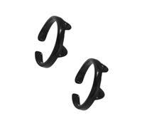Beavorty 2pcs Cute Cat Opening Ring for Women Acrylic Finger Jewelry Unique Black Design for Daily Wear and Special Occasions for