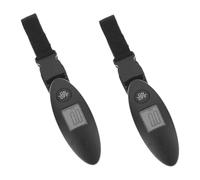 Beavorty 2pcs Digital Luggage Scale Handheld Baggage Weighing Scale Capacity Portable Suitcase Weight with Quick LCD Display for Travel Airports and Heavy Bags