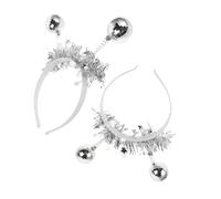 Beavorty 2pcs Disco Ball Headpiece Fashion Headband Mirror Balls for Women for Headbands Carnival Pom Pom Masquerade Year Eve Parties