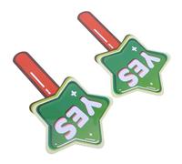 Beavorty 2pcs Double-sided Judging Paddles Classroom Voting Boards Yes No Signs Thumb down Handheld Answer Paddles for Teacher Student Interaction and Classroom Activities