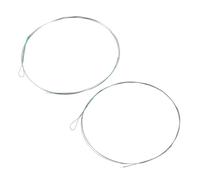 Beavorty 2pcs Erhu Strings Kit Metal Replacement Set for Inner and Outer Strings, Full Set Erhu Accessories for Traditional Chinese Instrument Performance Random Color