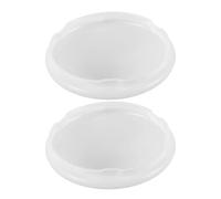 Beavorty 2pcs Flush Mount Dome Lamp Shade for Ceiling Light White PET, Simple Elegant Design with Clip-on Installation, Suitable for Bathrooms and Kitchen Lighting