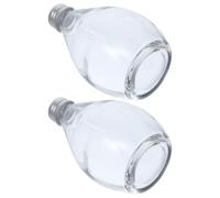 Beavorty 2pcs Glass Bottle for DIY Crafts Aromatherapy Bottle with Lid 350ml Easy to Carry Decorative Storage Jar for Wedding Favors