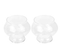Beavorty 2pcs Glass Oil Lamp Shades DIY Kerosene Lamp Chimneys Windproof Covers for Home Decoration and Vintage Lighting Accessories