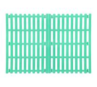 Beavorty 2pcs Green Bunny Feet Pads Rabbit Cage Floor Mats with Hole Design Plastic Foot Mats for Small Animal Cages for Livestock Bedding