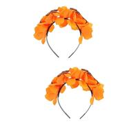 Beavorty 2pcs Halloween Rose Flower Headband Bloody Headdress for Cosplay Party Accessory