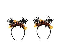 Beavorty 2pcs Halloween Spider Headband for Women Comfortable Cosplay Costume Accessory with Pumpkin Design for Festivals and Group Celebrations Lightweight and Durable Hair Band for Spooky