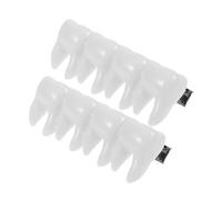 Beavorty 2pcs Halloween Tooth Fairy Hairpin Making Kit Diy Mini Teeth Hair Clips Set Materials for Spooky Joke Fairy Hair Accessories