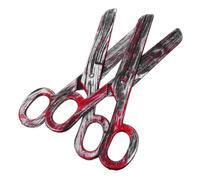 Beavorty 2pcs Large Clown Scissors Prop Unique Design, Sturdy Plastic Material, for Stage Performance and Masquerades, Giant Fake Scissors Accessory for Halloween and Circus Parties