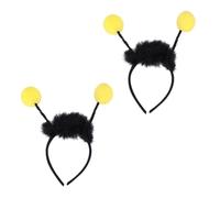 Beavorty 2Pcs LED Hair Band for Halloween Party Adorable Bees Antennae Design Comfortable Wear Unique Light Up Hair Accessories for Self Portraits and Celebrations