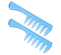 Beavorty 2pcs Mens Wide Tooth Styling Comb for Curly Straight Hair Barber Hairstylist Tool Retro Hair Grooming