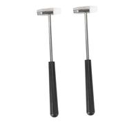 Beavorty 2pcs Mini Watch Repair Hammer Sturdy Craft Hammer for DIY Projects Random Bottom Color Reliable Tool for Watchmakers and Repair Tasks Random Color