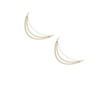 Beavorty 2pcs Multilayered Metal Trouser Chain for Men Women Durable Punk Pants Accessory with Wear Resistant Shine Versatile Fit for Casual and Party Jeans Edgy Hip Hop Style Decoration