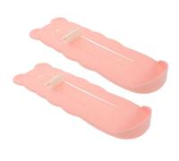 Beavorty 2pcs Portable Foot Measurement Device for Babies and Accurate Abs Shoe Size Gauge Ruler in Pink for Easy Foot Length Measuring at Home