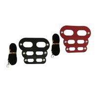 Beavorty 2pcs Reptile Harness Lizard Hauling Rope Pet Chest Leash without Wing Black and Red for Safe Outdoor Walking and Escape Prevention