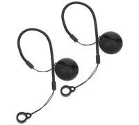 Beavorty 2pcs Retractable Elastic Pen Lanyard with 8mm Silicone Ring and Holder for Touch Pens Tablet Stylus and Clipboard Writing 25cm Stretchy Leash for Office and School Use