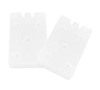 Beavorty 2pcs Reusable Ice Packs with Leak-proof Lid Design for Fresh Keeping Fruit and Vegetables, 400ml Pe Rubber Lunch Box Ice Packs for Refrigerator and Restaurant Use