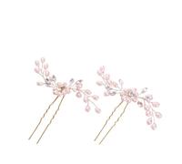 Beavorty 2pcs Rhinestone Hair Pins Chic Bridal Hairpin Flower Clip for Wedding Decor