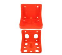 Beavorty 2pcs Salt Block Holder for Livestock, Thickened Mineral Salt Brick Box with Large and Small Holes, Sturdy Sheep Goat Cattle Lick Feeder Tray for Farm Use
