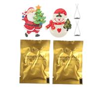 Beavorty 2pcs Santa and Snowman Car Vent Clips Air Conditioning Outlet Perfume Diffuser Clips Resin Material with Secure Hold and Space-saving Design for Christmas Car Interior Decoration
