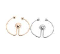 Beavorty 2pcs Scarf Ring Clip T Shirt Tie Clips Ring Clothes Corner Knotted Button Women Metal Round Circle Shirt Clip Buckle For Mother's Day