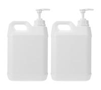 Beavorty 2pcs Shower Gel Dispenser Bottle Liquid Lotion Dispenser Large Capacity Refillable Plastic Pump Container for Bath Gel DIY Use Hand Soap Face Wash