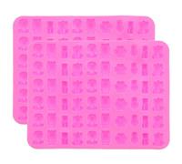 Beavorty 2pcs Silicone Mini Animal Gummy Candy Mold Set 60-Cavity Heat-Resistant Wax Seal Stamper Mold DIY Craft Making Tool for Candy Wax Sealing Supplies