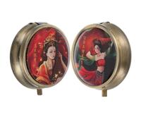 Beavorty 2pcs Solid Perfume Balm 12g Portable Scent Balm for Women and Elegant Ancient Style Lasting Aroma and Odour Masking for Daily Use and Social Occasions