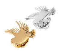 Beavorty 2PCS Stainless Steel Peace Dove Lapel Pin for Men Elegant Animal Brooch for Wedding Groom Suits Lightweight Coat Collar Pin Modern Formal Jacket Accessory