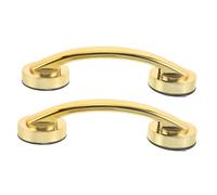 Beavorty 2pcs Suction Grab Rails Self-Adhesive Bathroom Handles for Seniors Elderly Safety Support No Drilling Suction Cup Grab Bars for Showers Bathtubs Glass Doors