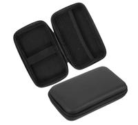 Beavorty 2pcs Travel Electronic Organizer Bags with Smooth Zipper Compact Cable Storage Pouch for USB Cords Power Adapters and Small Digital Accessories and Lightweight for Business Trips