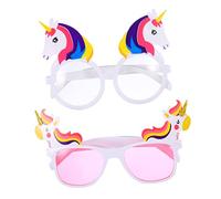 Beavorty 2pcs Unicorns Glasses Fun Party Accessories for Birthday Celebrations Cosplay Eyewear for Adults Random Style for Costume Parties Festivals