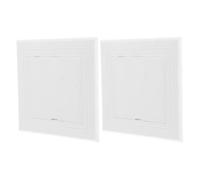 Beavorty 2pcs White Abs Ceiling Inspection Port Cover Panel for Drywall Access with Easy Installation and Sturdy Material, Rectangular Decorative Door Panel for Plumbing and Ceiling