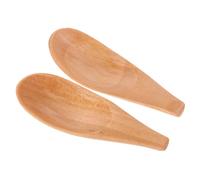 Beavorty 2pcs Wooden Facial Mask Spoon for Tea Coffee Scooping Mini Measuring Spoon for Milk Powder Kitchen Essentials